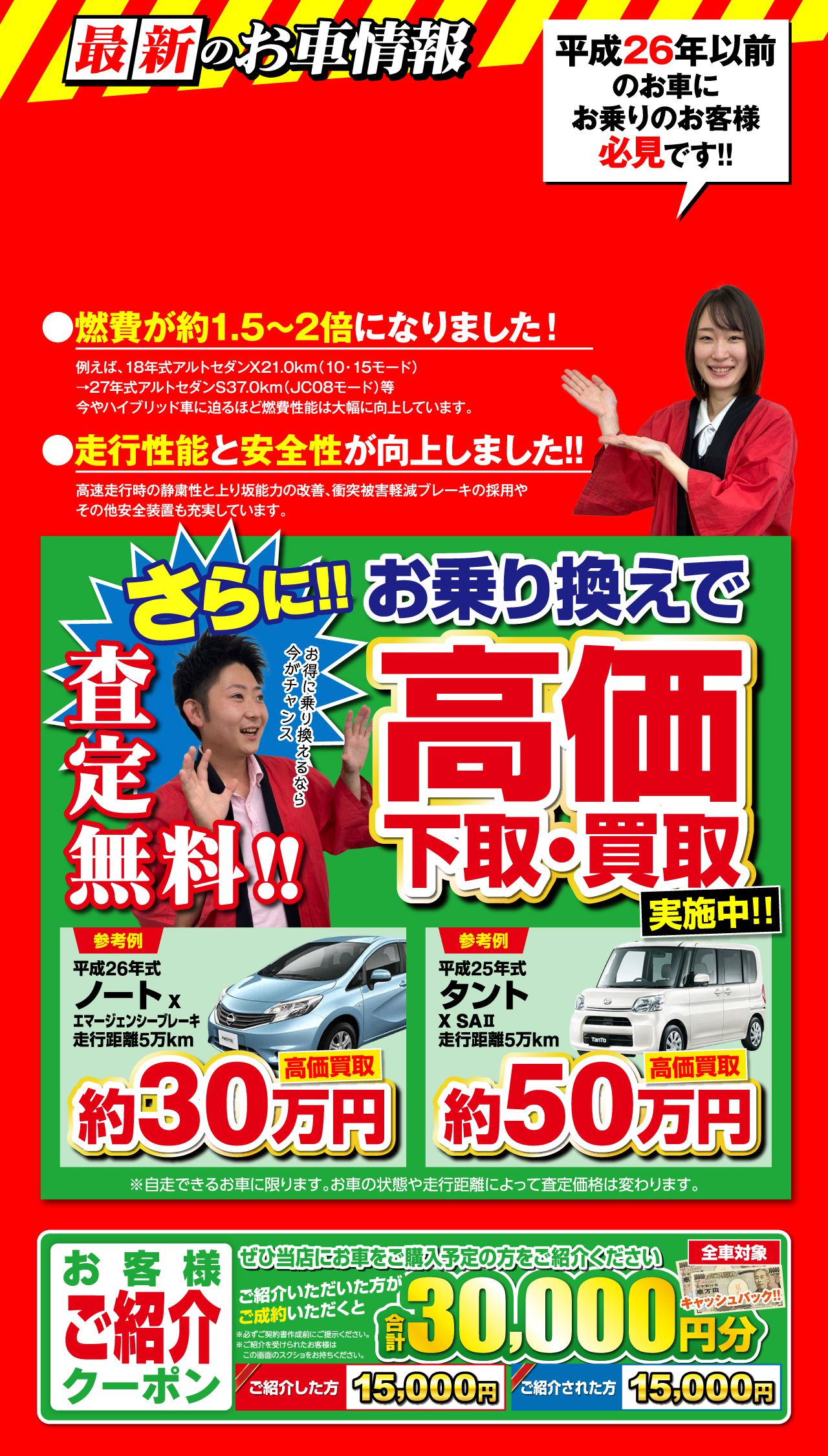 最新のお車情報