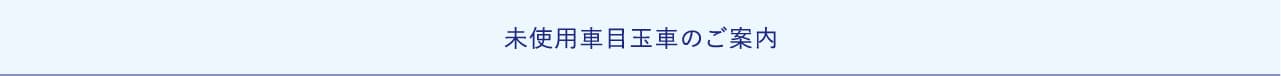 未使用車目玉車のご案内